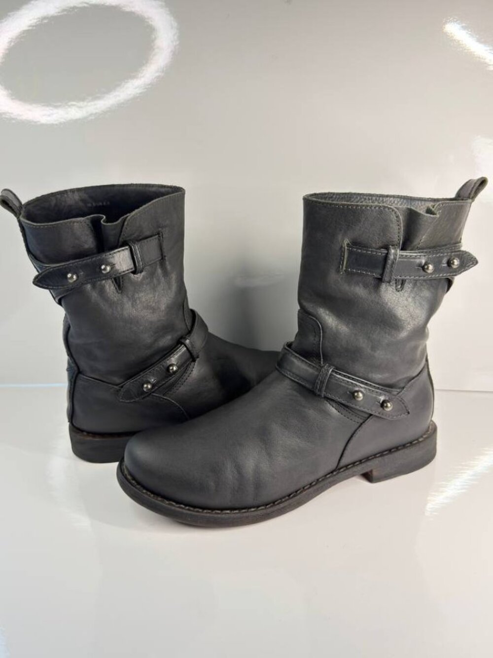 Rag & Bone Leather Engineer Boots – Women’s US 8 / EU 38.5